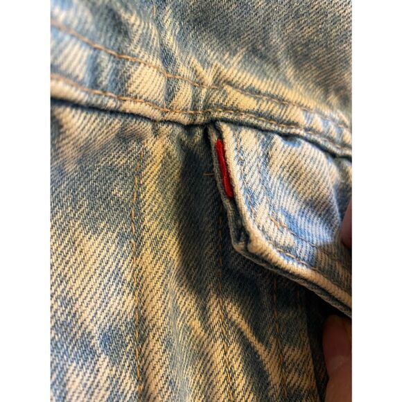 Vintage Distressed Levi’s Acid Wash Denim Jacket L - Picture 11 of 11